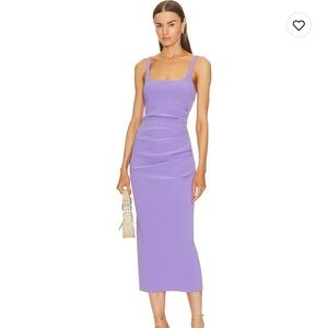 Bec + Bridge Karina Tuck MIDI Dress Grape Revolve